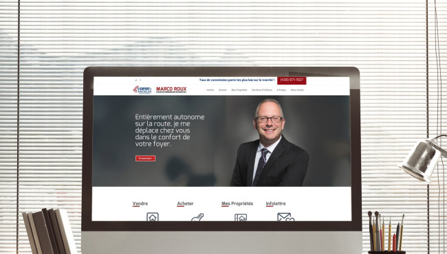 Le site d'un courtier en immobilier!